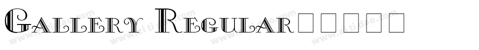 Gallery Regular字体转换